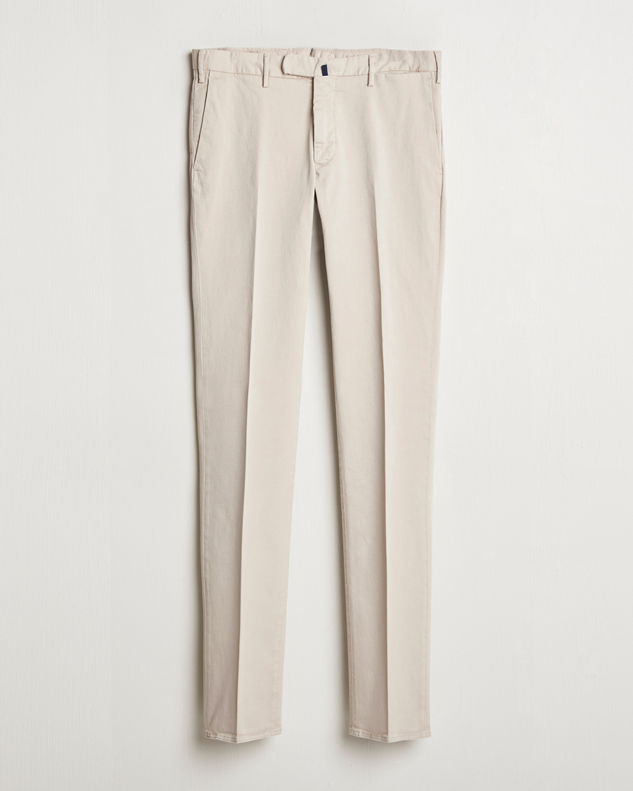 Homme | Pantalons | Incotex | Slim Fit Cotton Stretch Chinos Light Beige