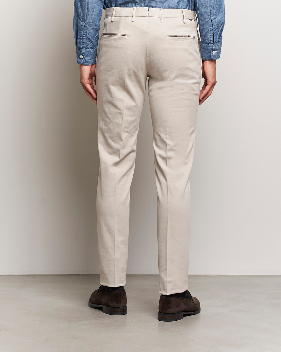 Homme | Pantalons | Incotex | Slim Fit Cotton Stretch Chinos Light Beige