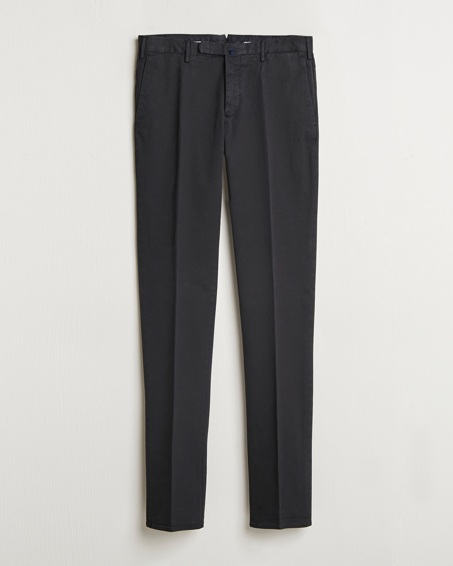 Homme | Pantalons | Incotex | Slim Fit Cotton Stretch Chinos Black