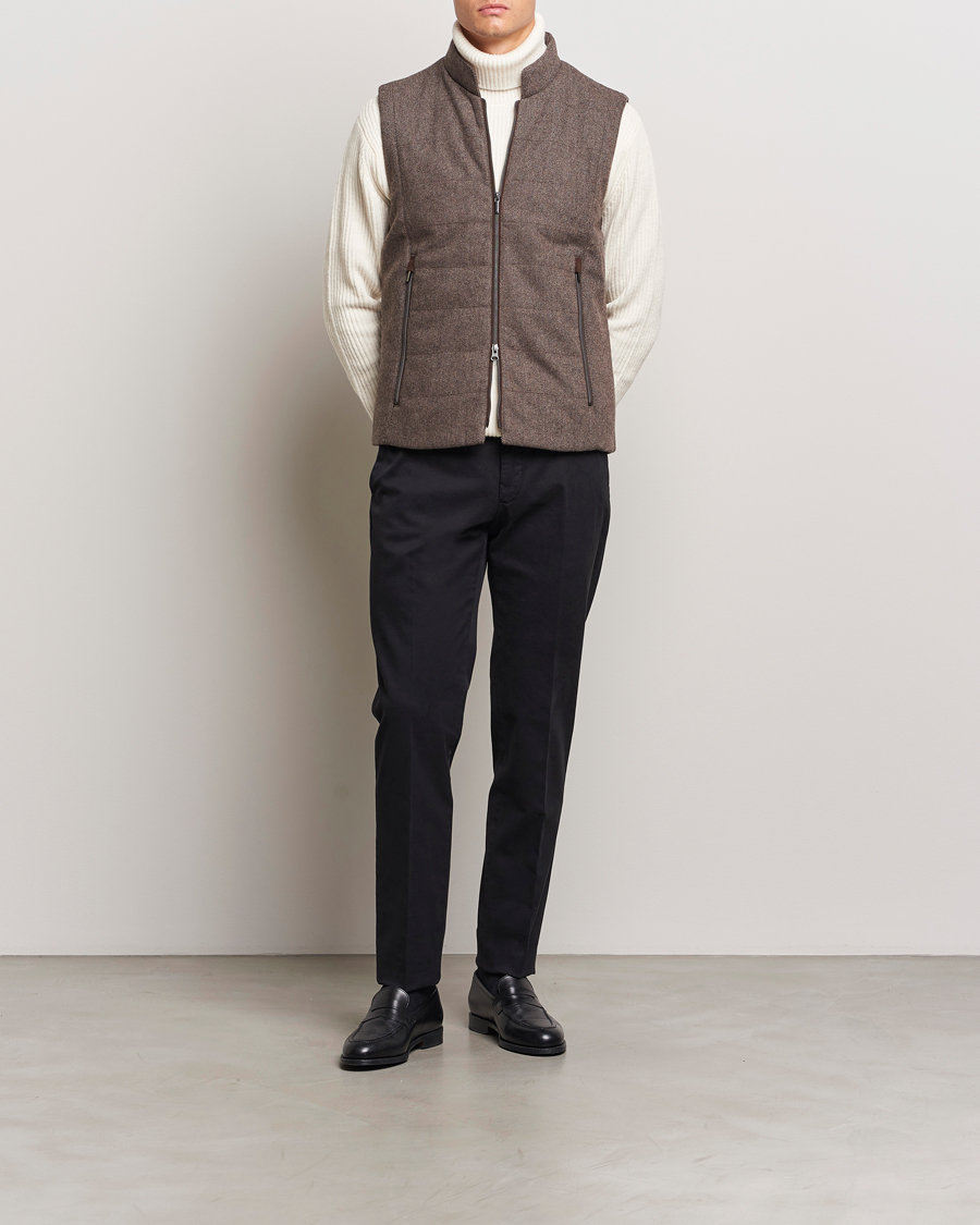 Homme | Pantalons | Incotex | Slim Fit Cotton Stretch Chinos Black