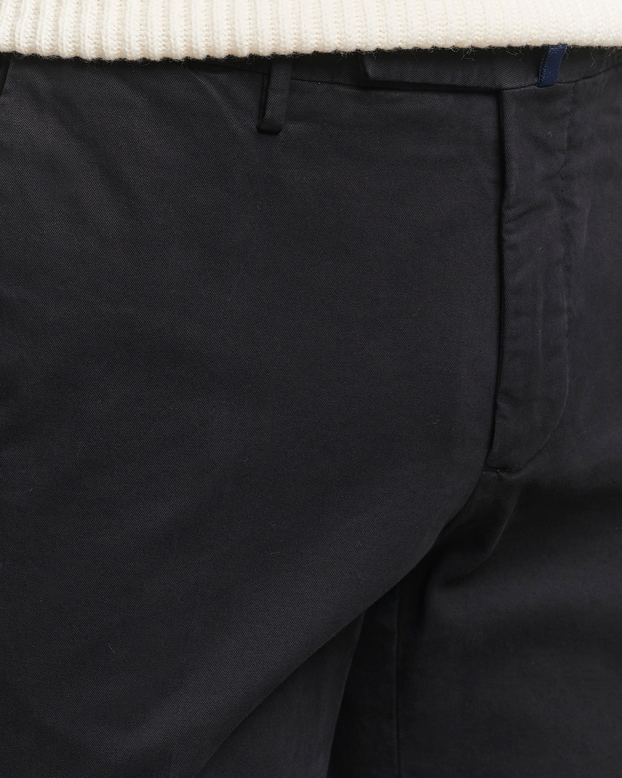 Homme | Pantalons | Incotex | Slim Fit Cotton Stretch Chinos Black