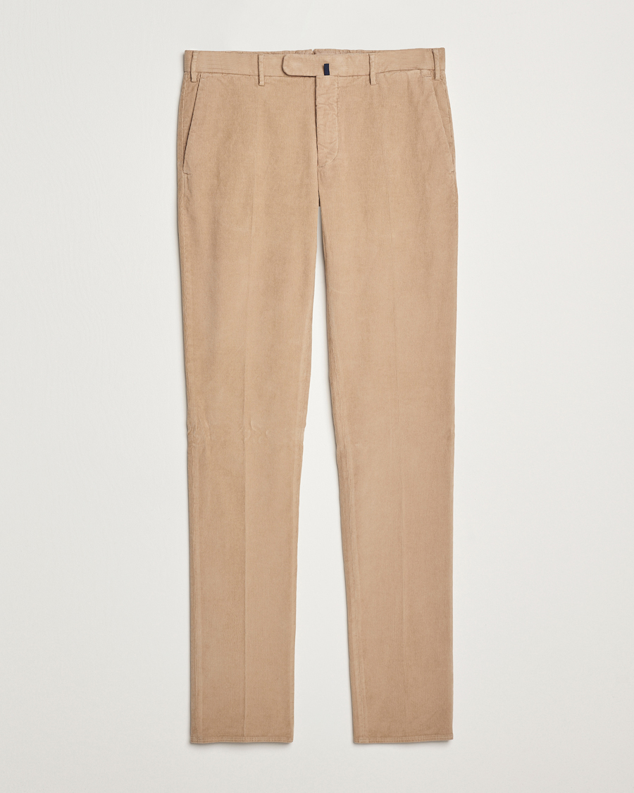 Homme | Pantalons | Incotex | Slim Fit Baby Corduroy Trousers Beige