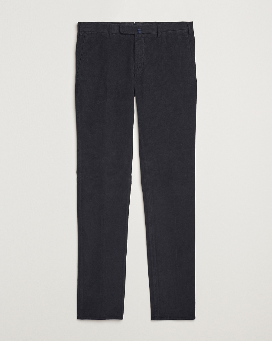 Homme | Pantalons | Incotex | Slim Fit Baby Corduroy Trousers Navy