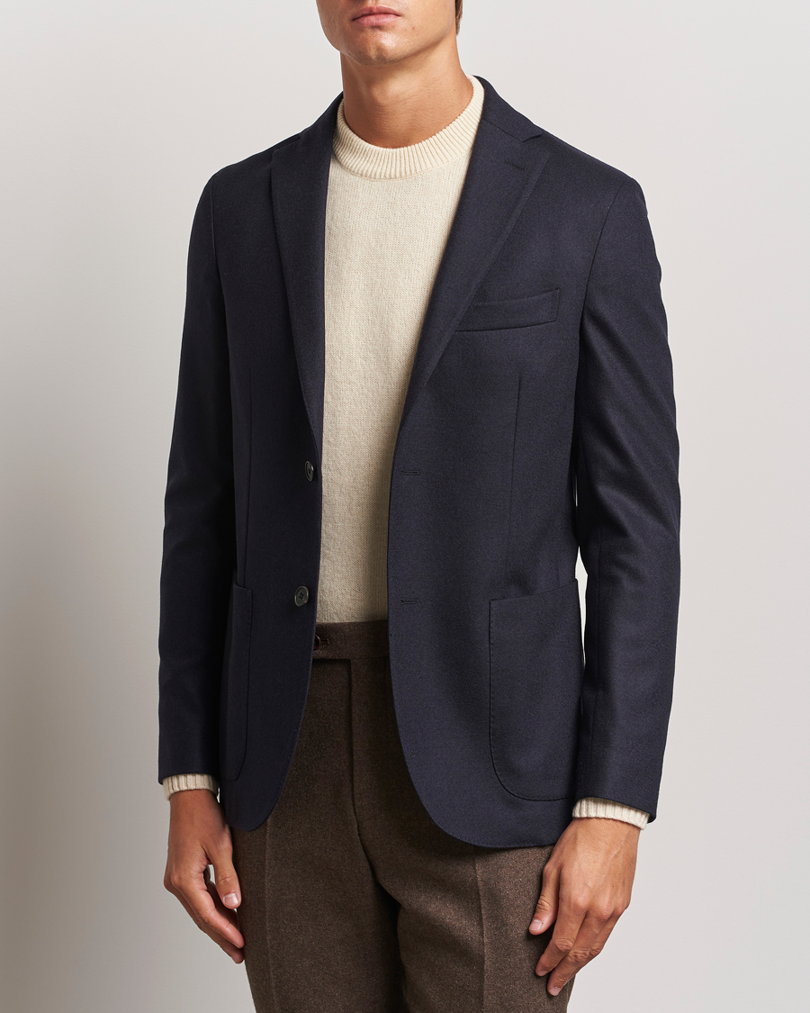 Homme | Blazers | Incotex | Wool/Cashmere Blazer Navy