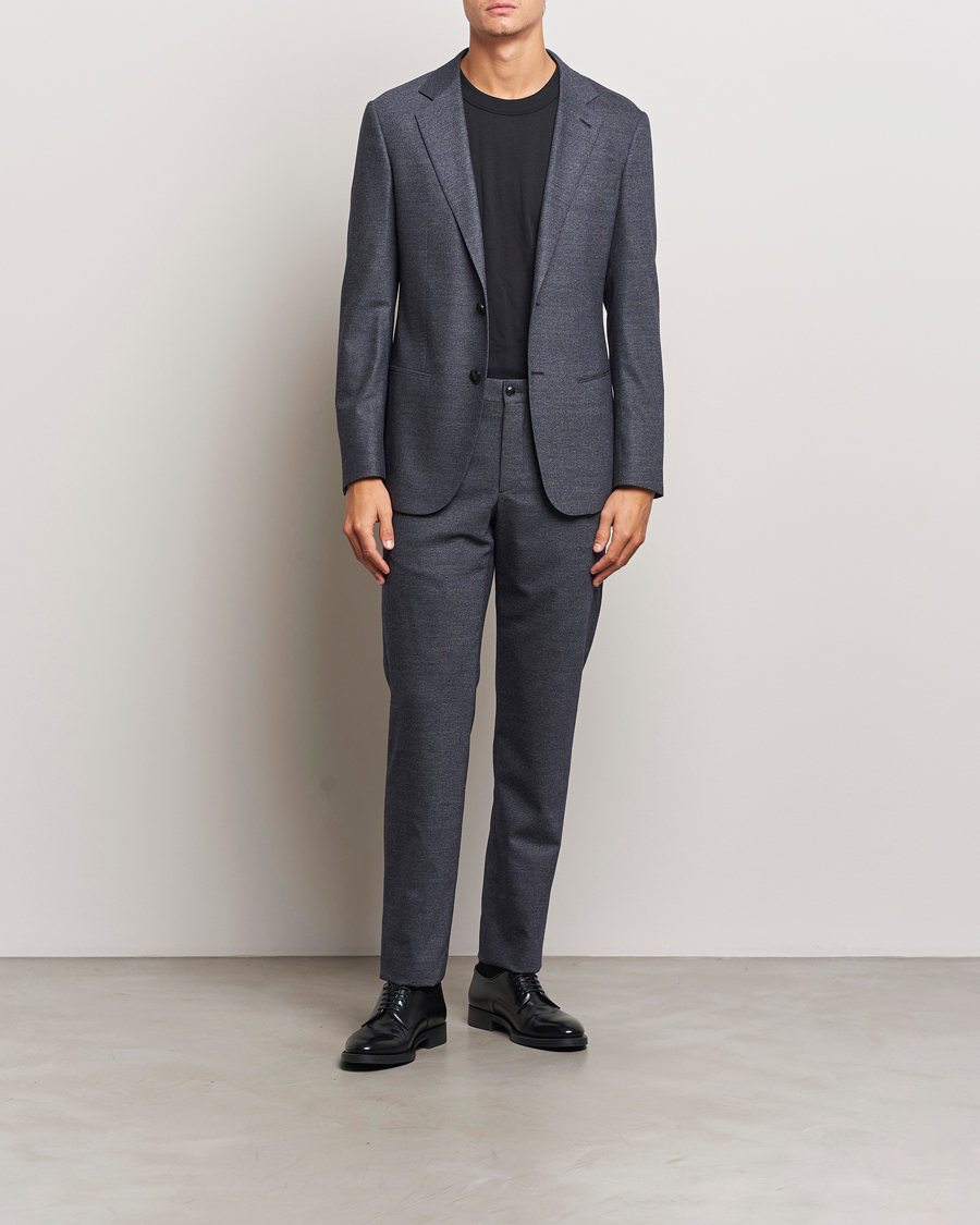 Homme | Costumes | Giorgio Armani | Soho Wool/Cashmere Flannel Suit Navy Melange
