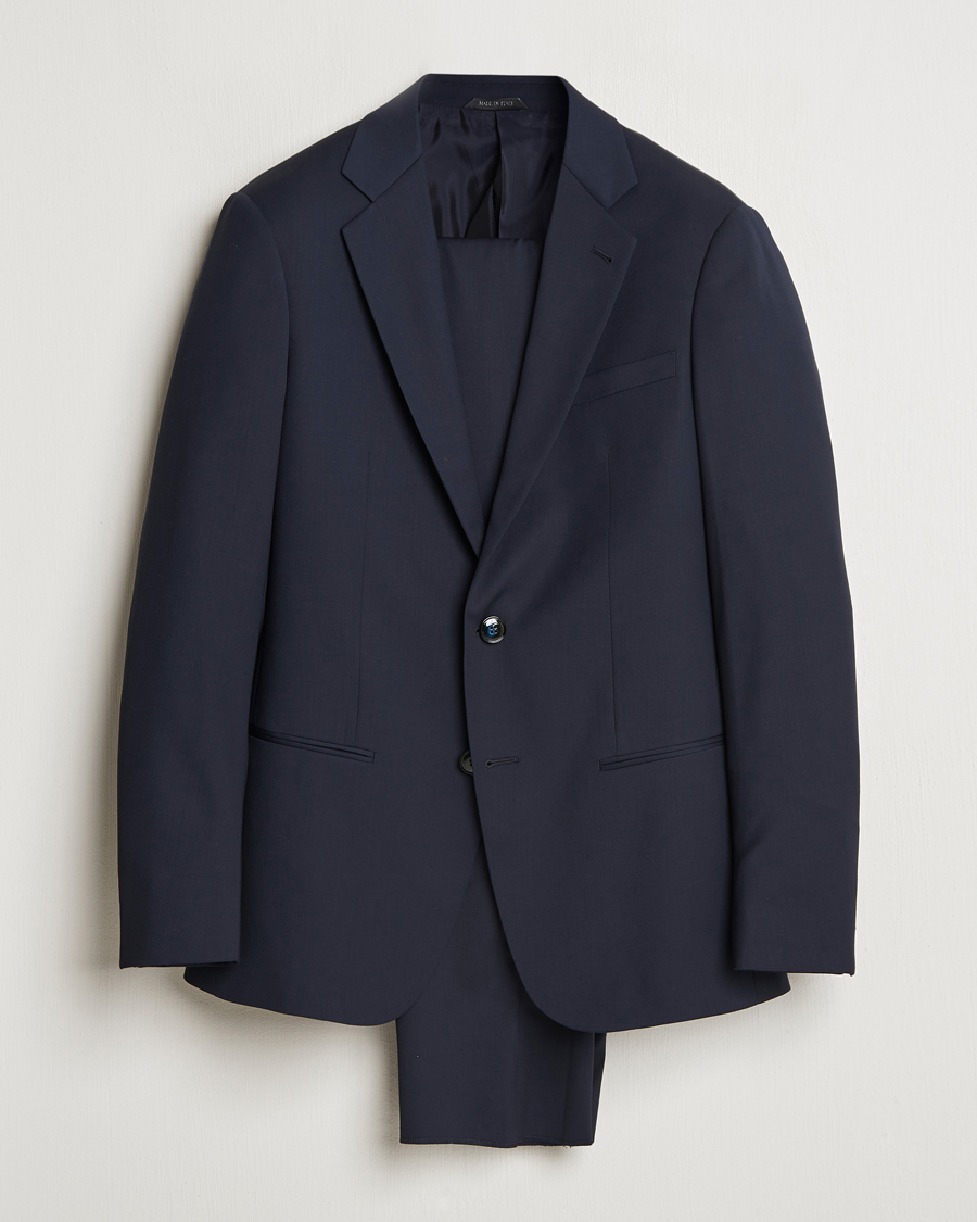 Homme | Costumes | Giorgio Armani | Soho Virgin Wool Suit Navy