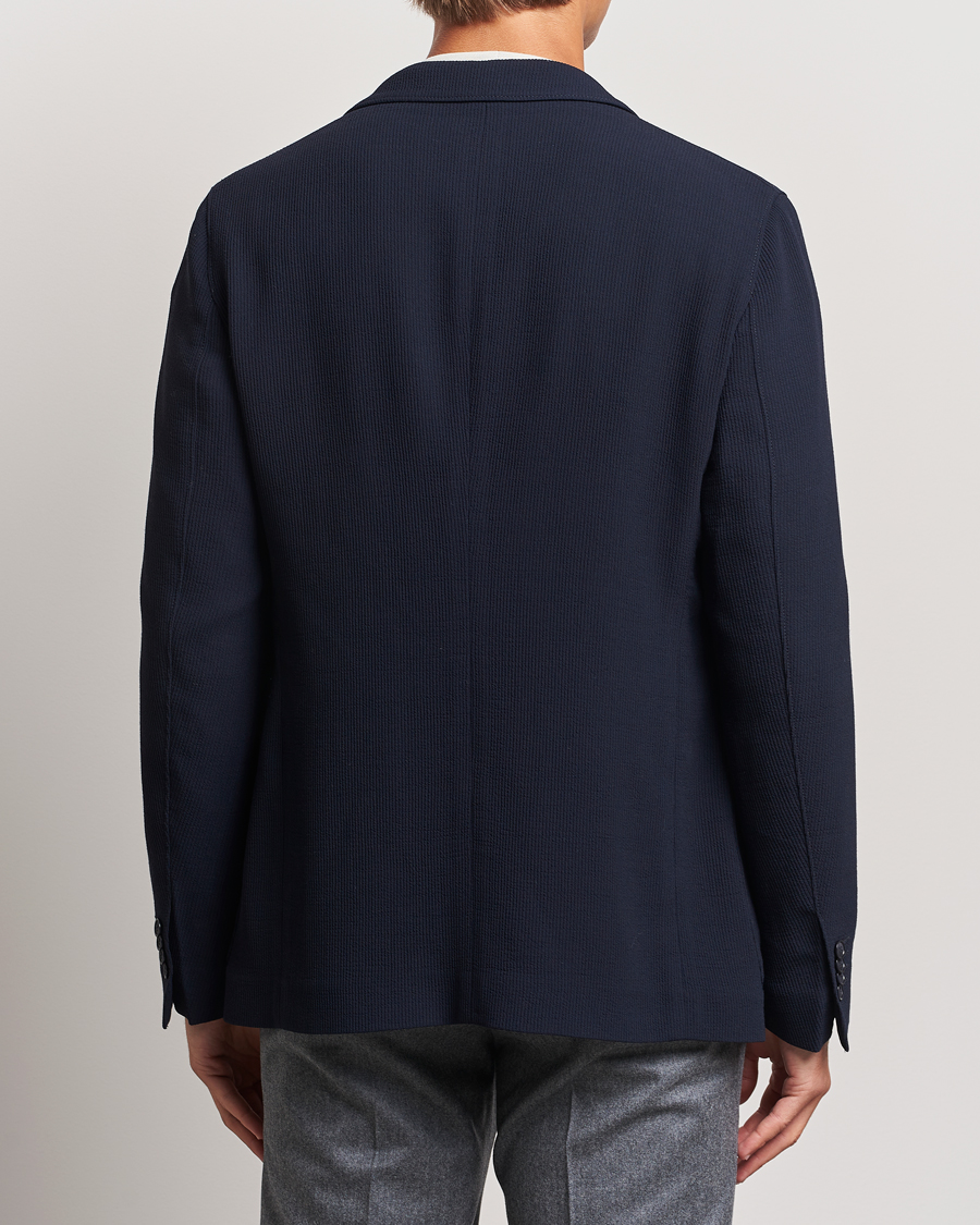 Homme | Blazers | Giorgio Armani | Stretch Wool Blazer Navy