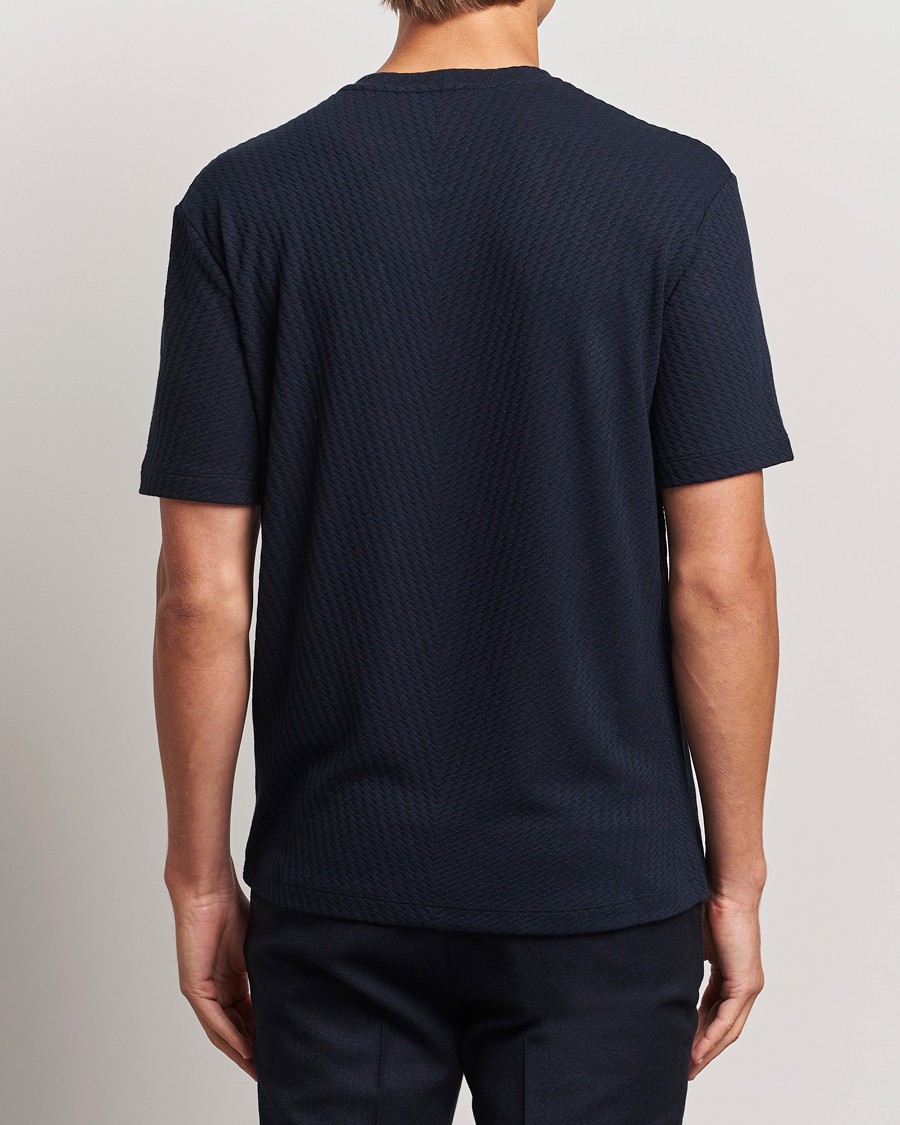 Homme | T-shirts | Giorgio Armani | Viscose/Cashmere T-Shirt Midnight