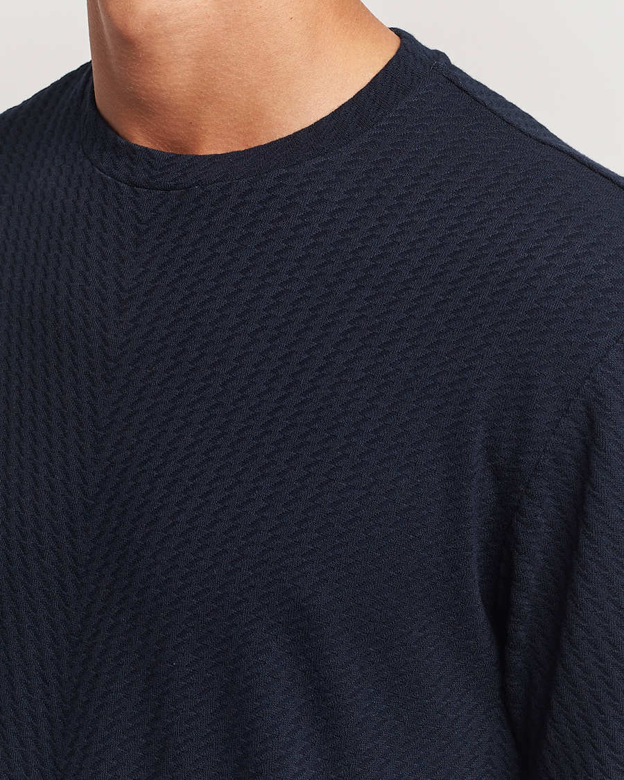 Homme | T-shirts | Giorgio Armani | Viscose/Cashmere T-Shirt Midnight