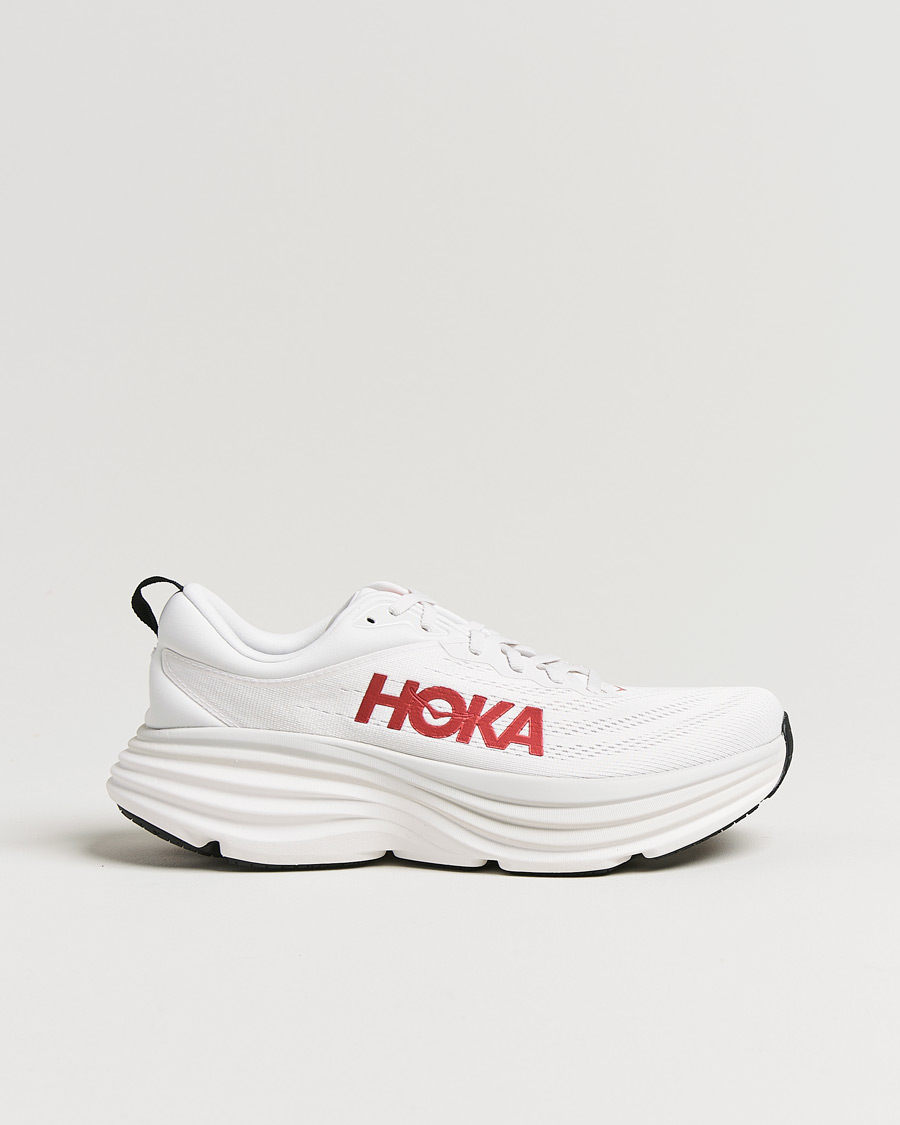 Homme | Hoka Bondi 8 White/Vermillion | Hoka | Bondi 8 White/Vermillion