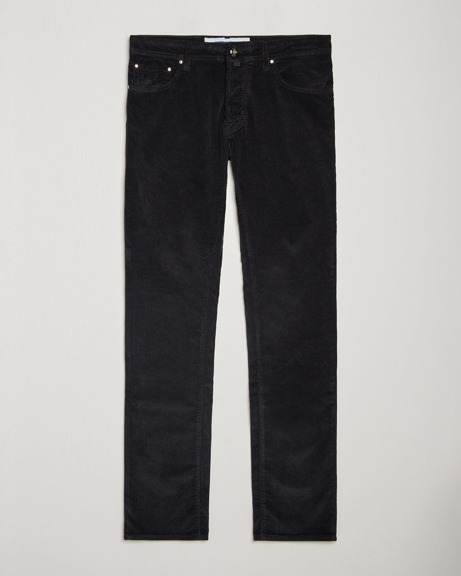Homme | Pantalons | Jacob Cohën | Bard 5-Pocket Medium Corduroy Trousers Black