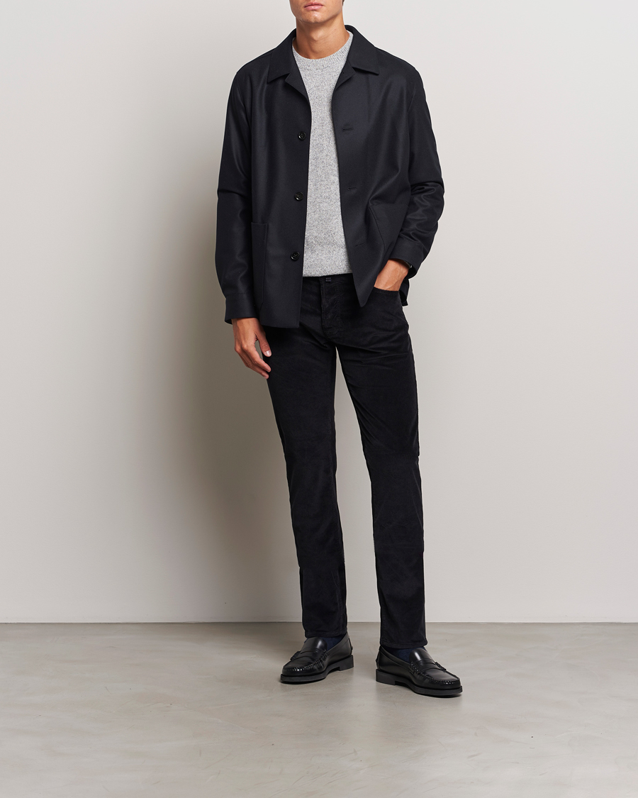 Homme | Pantalons | Jacob Cohën | Bard 5-Pocket Medium Corduroy Trousers Black
