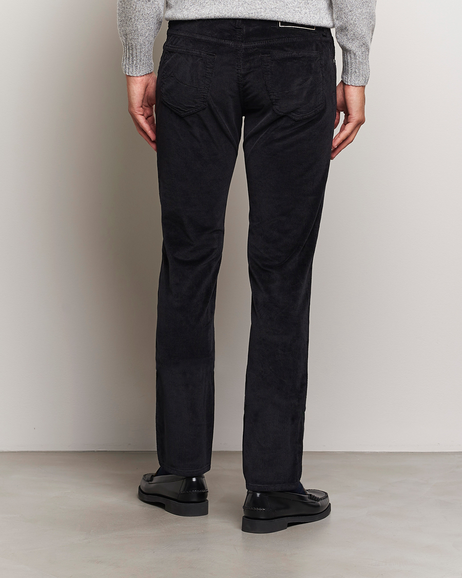Homme | Pantalons | Jacob Cohën | Bard 5-Pocket Medium Corduroy Trousers Black