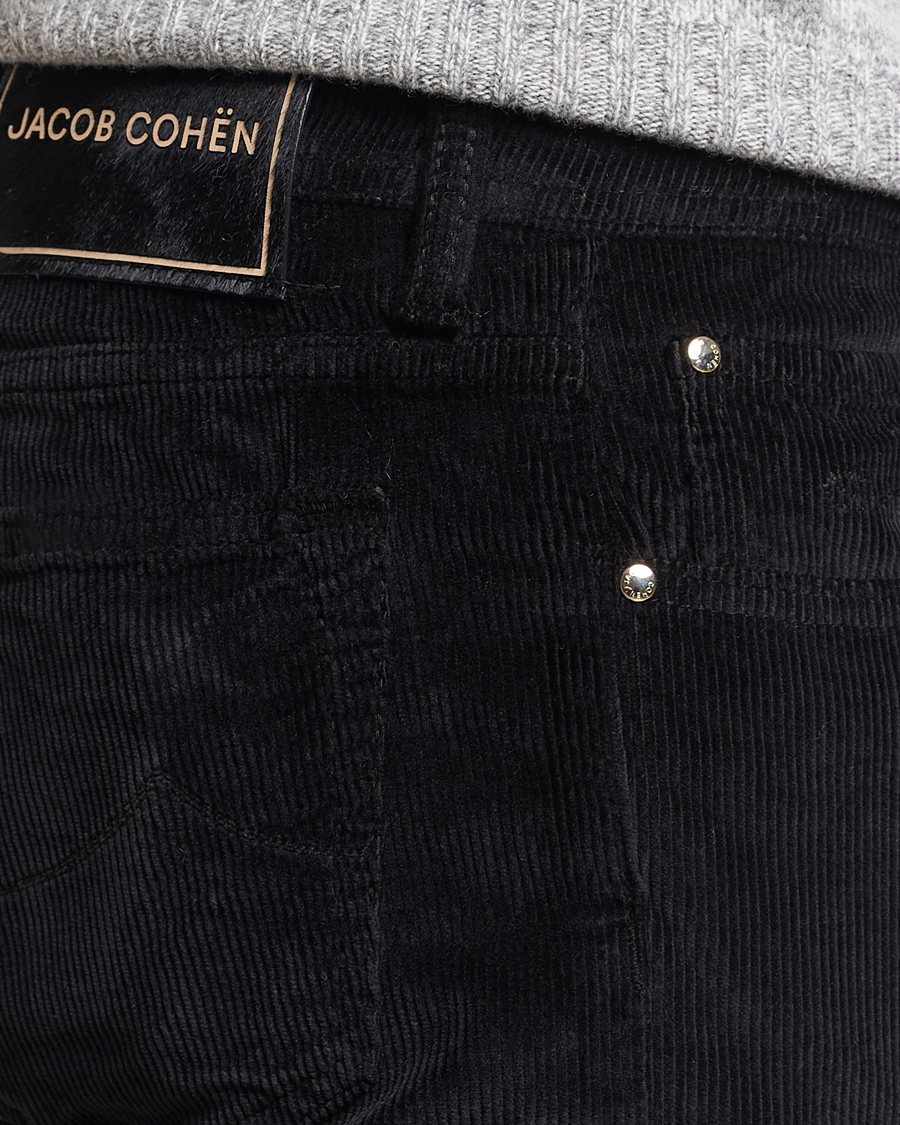 Homme | Pantalons | Jacob Cohën | Bard 5-Pocket Medium Corduroy Trousers Black