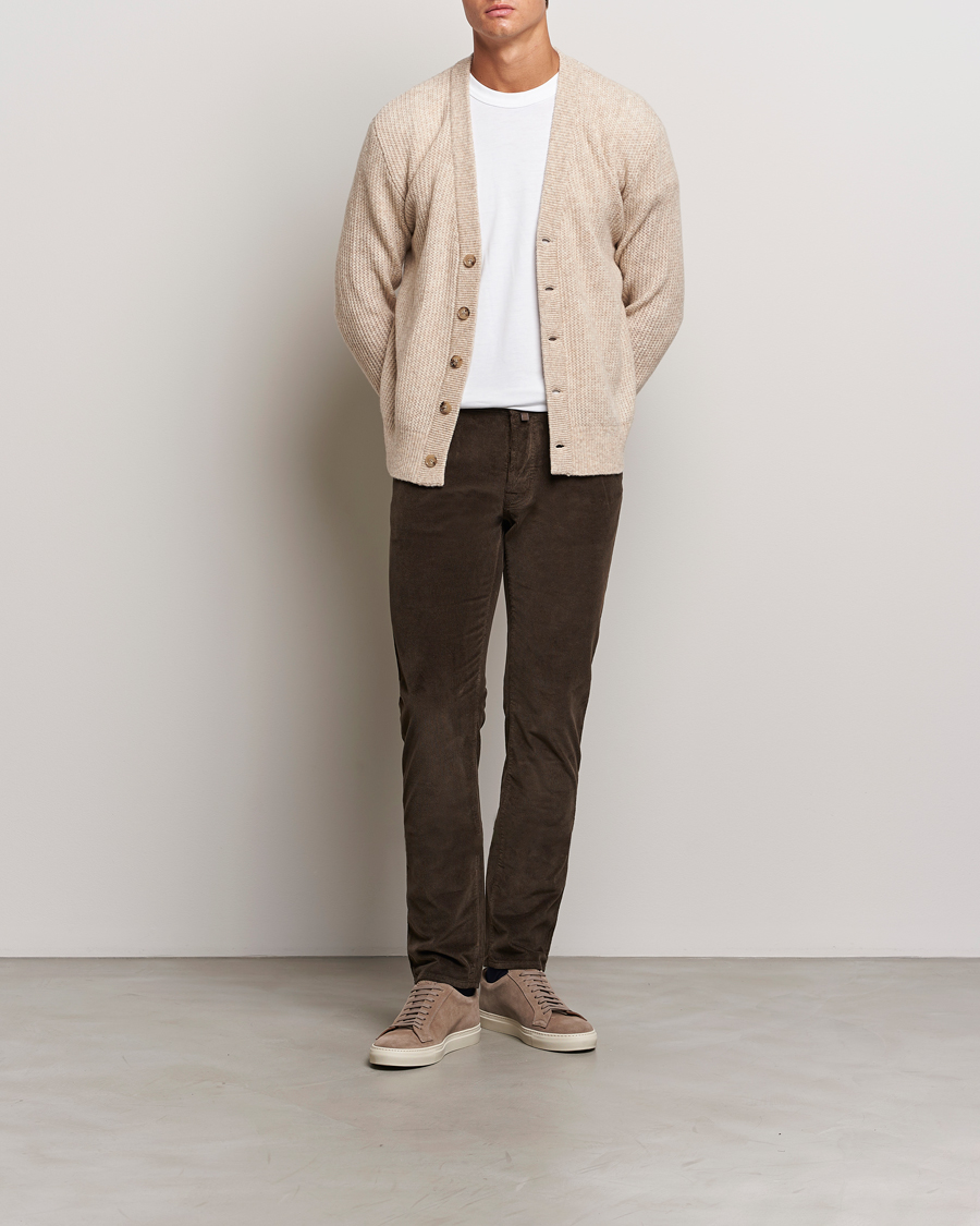 Homme | Pantalons | Jacob Cohën | Bard 5-Pocket Medium Corduroy Trousers Brown