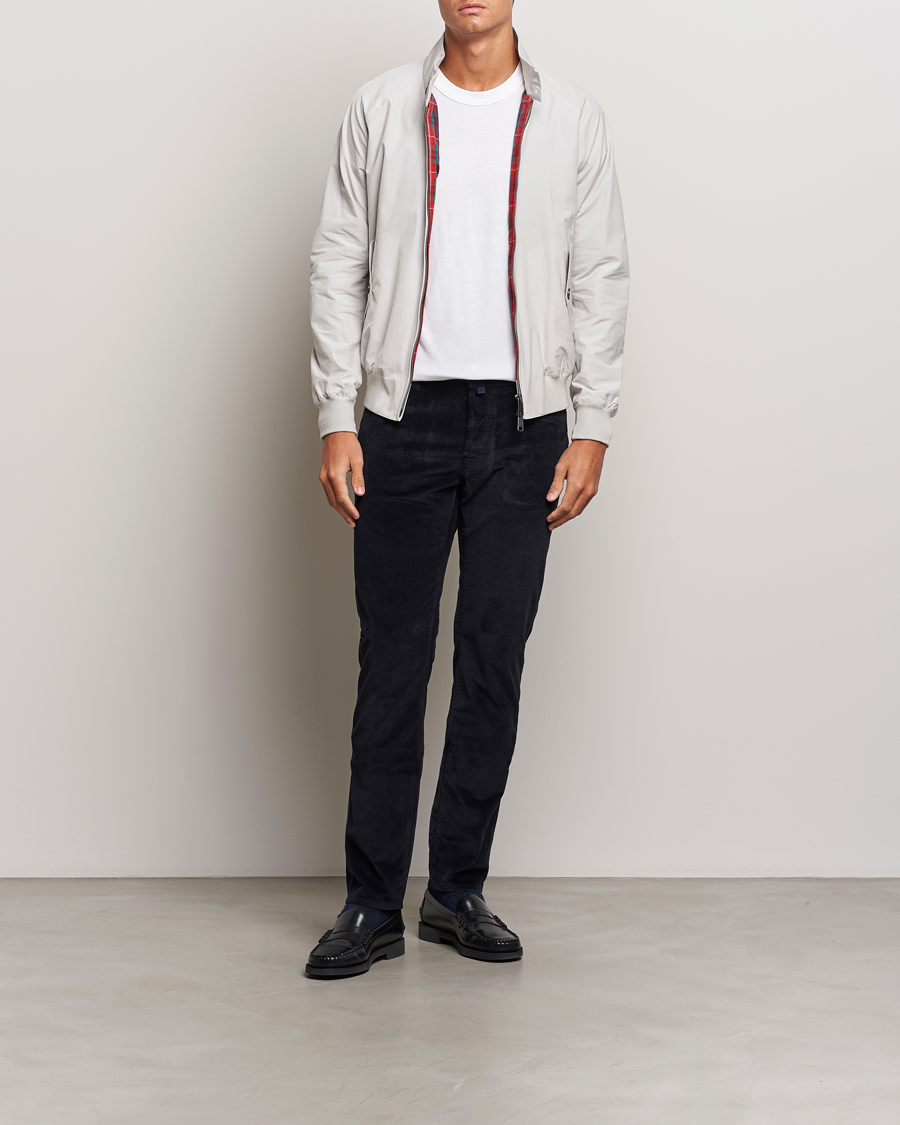 Homme | Pantalons | Jacob Cohën | Bard 5-Pocket Medium Corduroy Trousers Navy