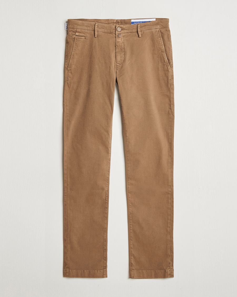 Homme | Pantalons | Jacob Cohën | Bobby Cotton Chinos Beige