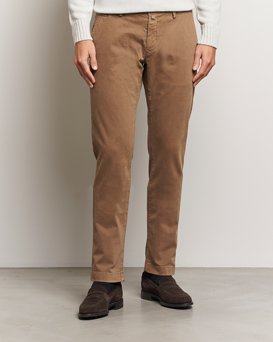 Homme | Pantalons | Jacob Cohën | Bobby Cotton Chinos Beige
