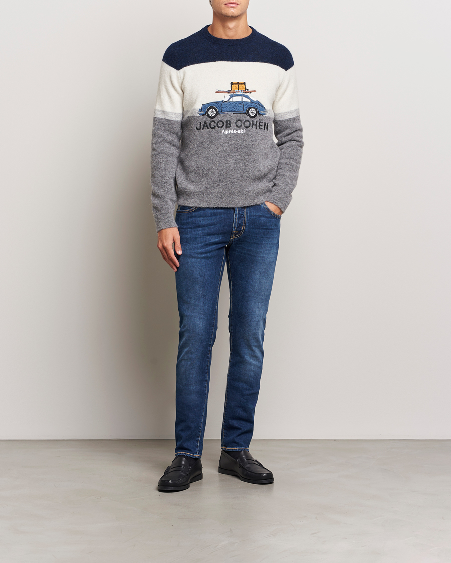 Homme | Jeans | Jacob Cohën | Nick Limited Edition Slim Fit Jeans Mid Blue