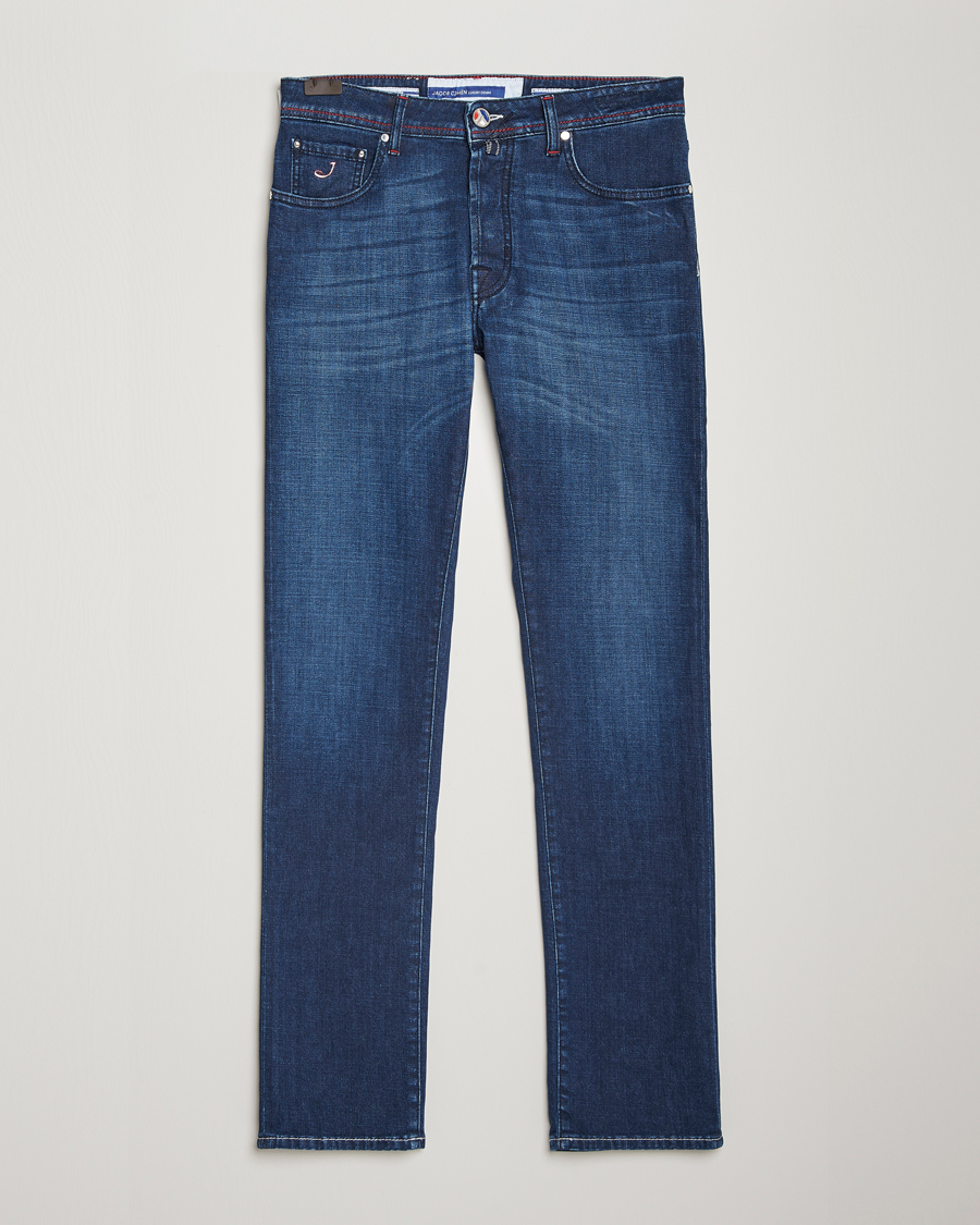 Homme | Jeans | Jacob Cohën | Bard Paris Slim Fit Stretch Jeans Blue