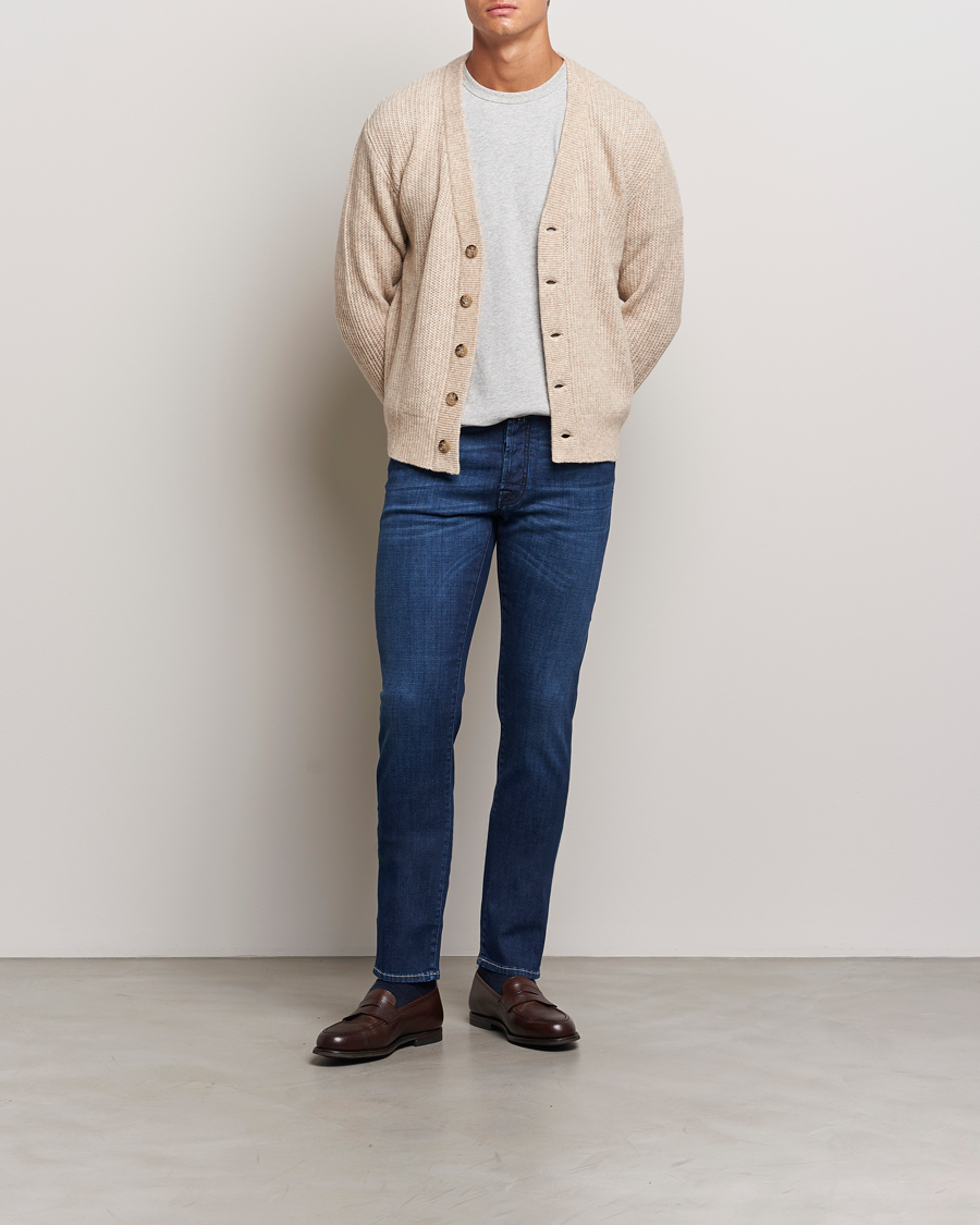 Homme | Jeans | Jacob Cohën | Bard Paris Slim Fit Stretch Jeans Blue