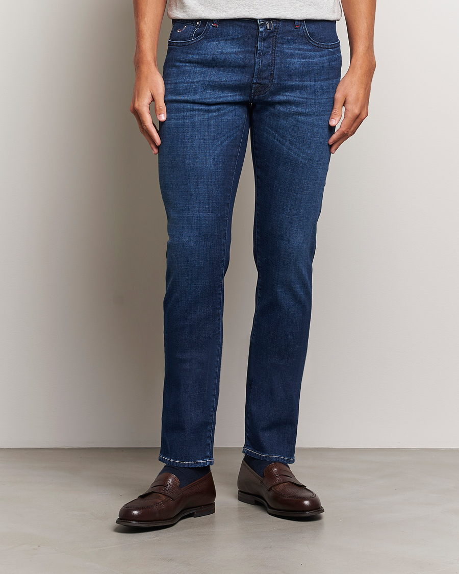 Homme | Jeans | Jacob Cohën | Bard Paris Slim Fit Stretch Jeans Blue