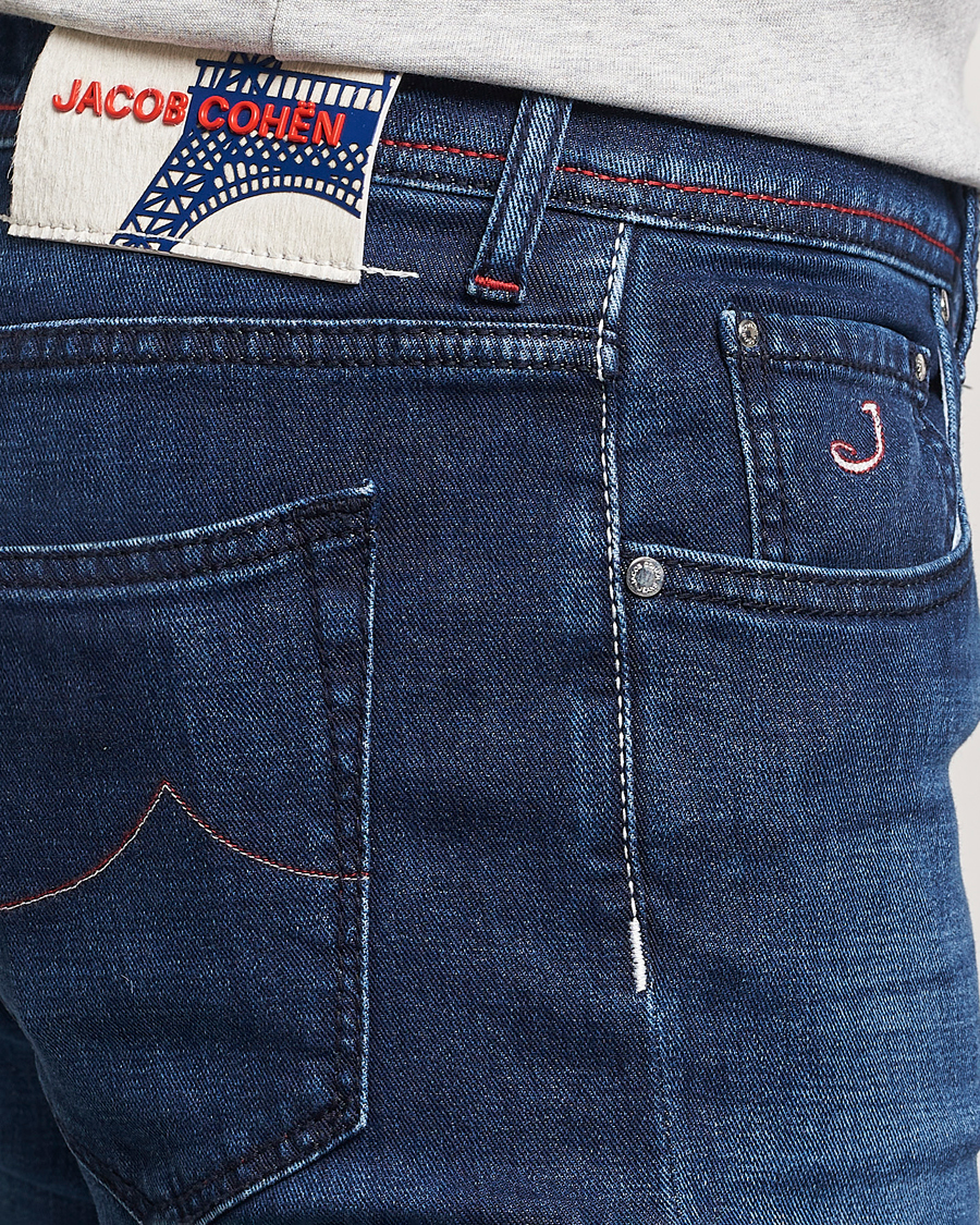 Homme | Jeans | Jacob Cohën | Bard Paris Slim Fit Stretch Jeans Blue