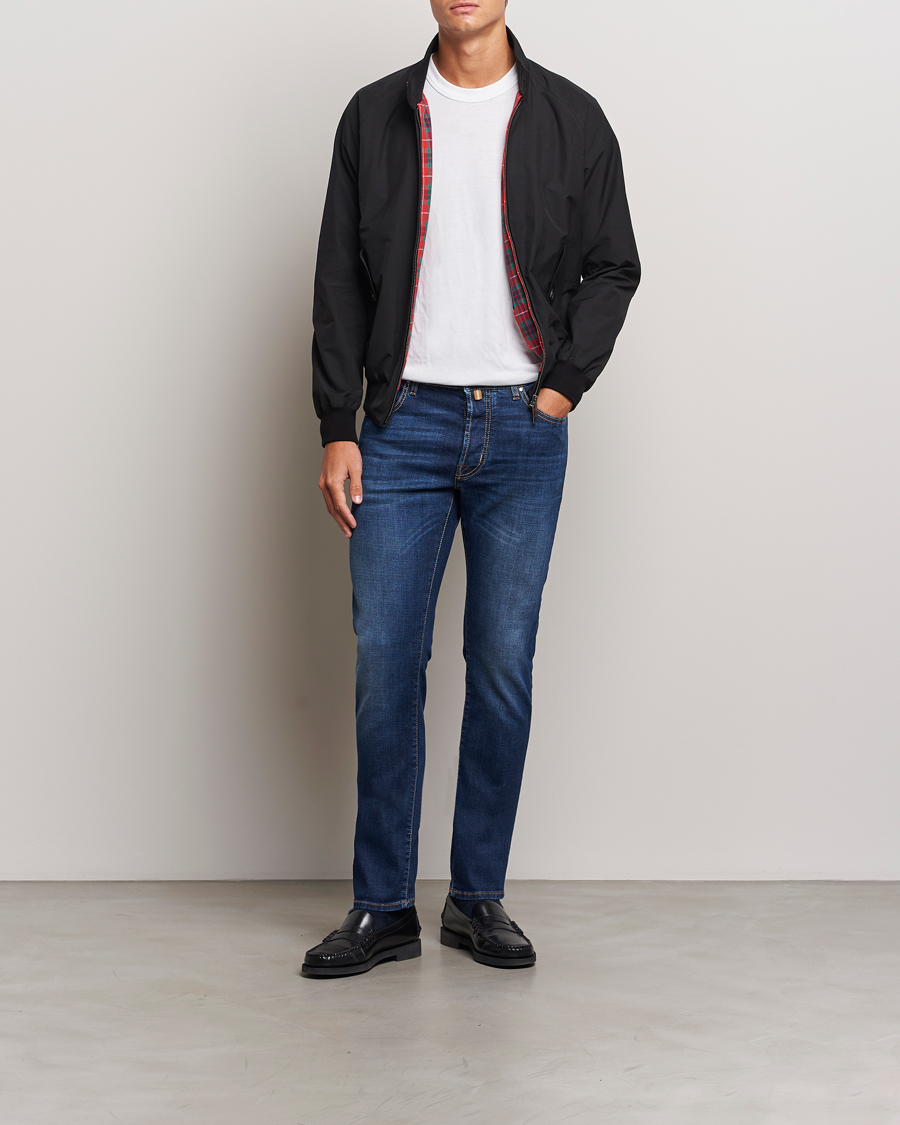 Homme | Jeans | Jacob Cohën | Bard Slim Fit Stretch Jeans Mid Blue