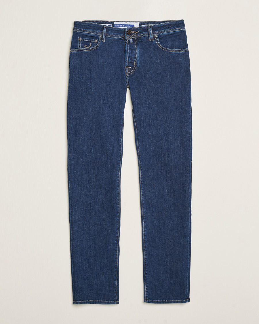 Homme | Jeans | Jacob Cohën | Nick Slim Fit Streatch Jeans Dark Blue