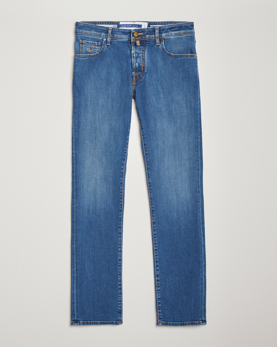 Homme | Jeans | Jacob Cohën | Nick Slim Fit Streatch Jeans Light Blue