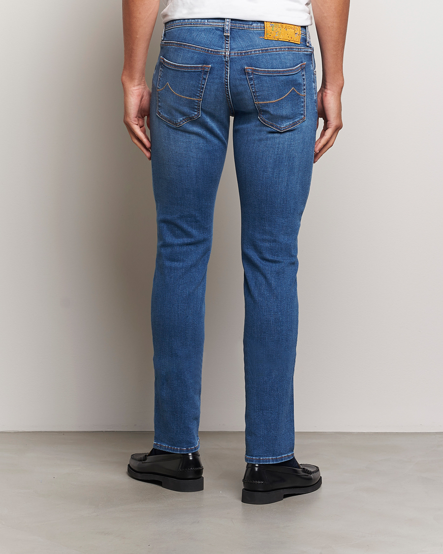 Homme | Jeans | Jacob Cohën | Nick Slim Fit Streatch Jeans Light Blue