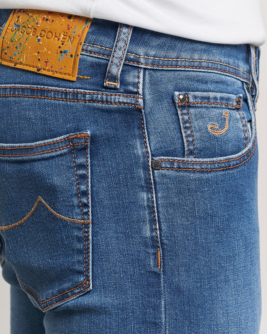 Homme | Jeans | Jacob Cohën | Nick Slim Fit Streatch Jeans Light Blue