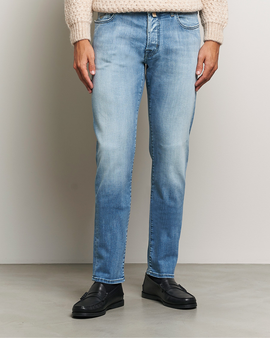 Homme | Jeans | Jacob Cohën | Bard Slim Fit Streatch Jeans Light Blue