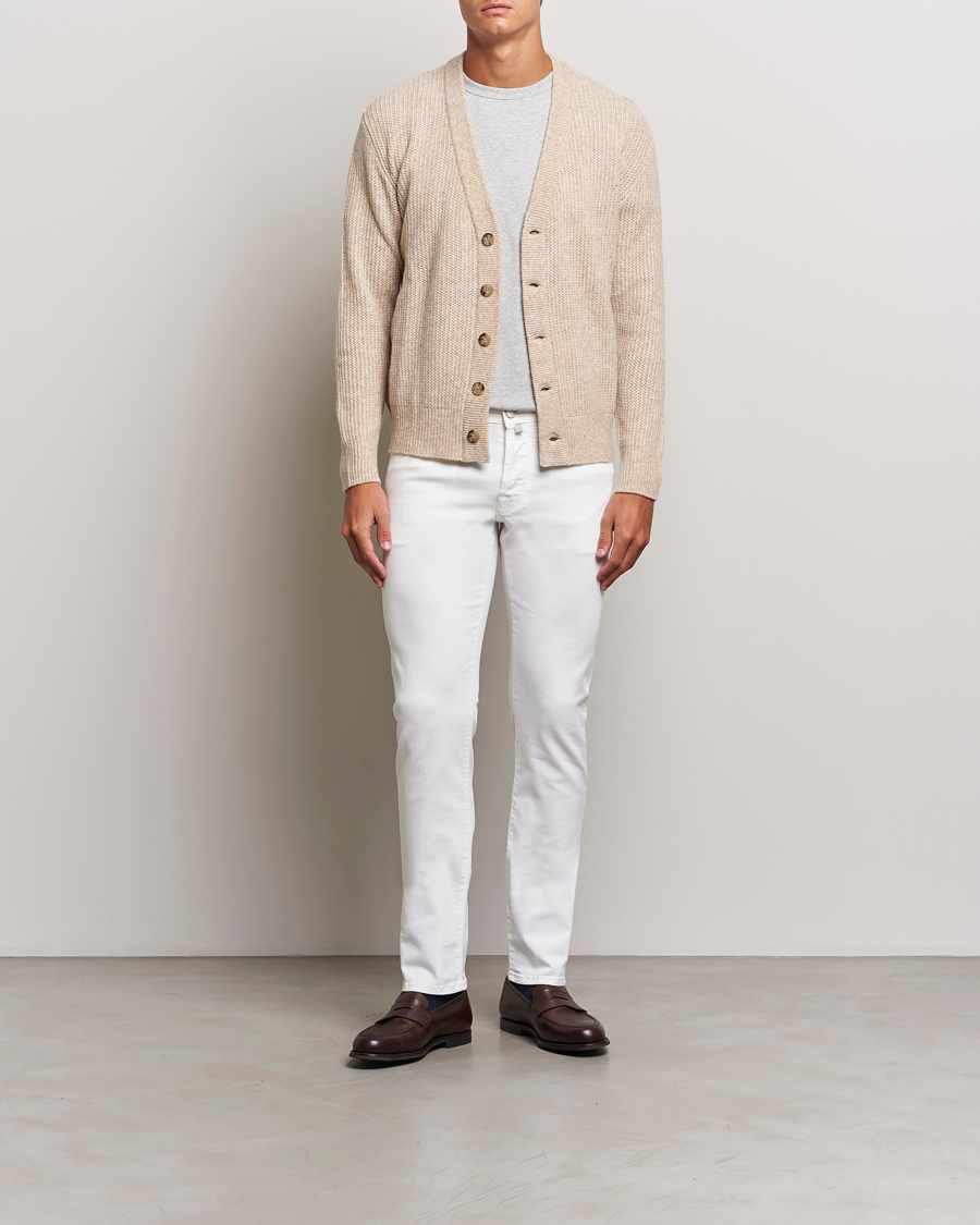 Homme | Jeans | Jacob Cohën | Nick Slim Fit Streatch Jeans White
