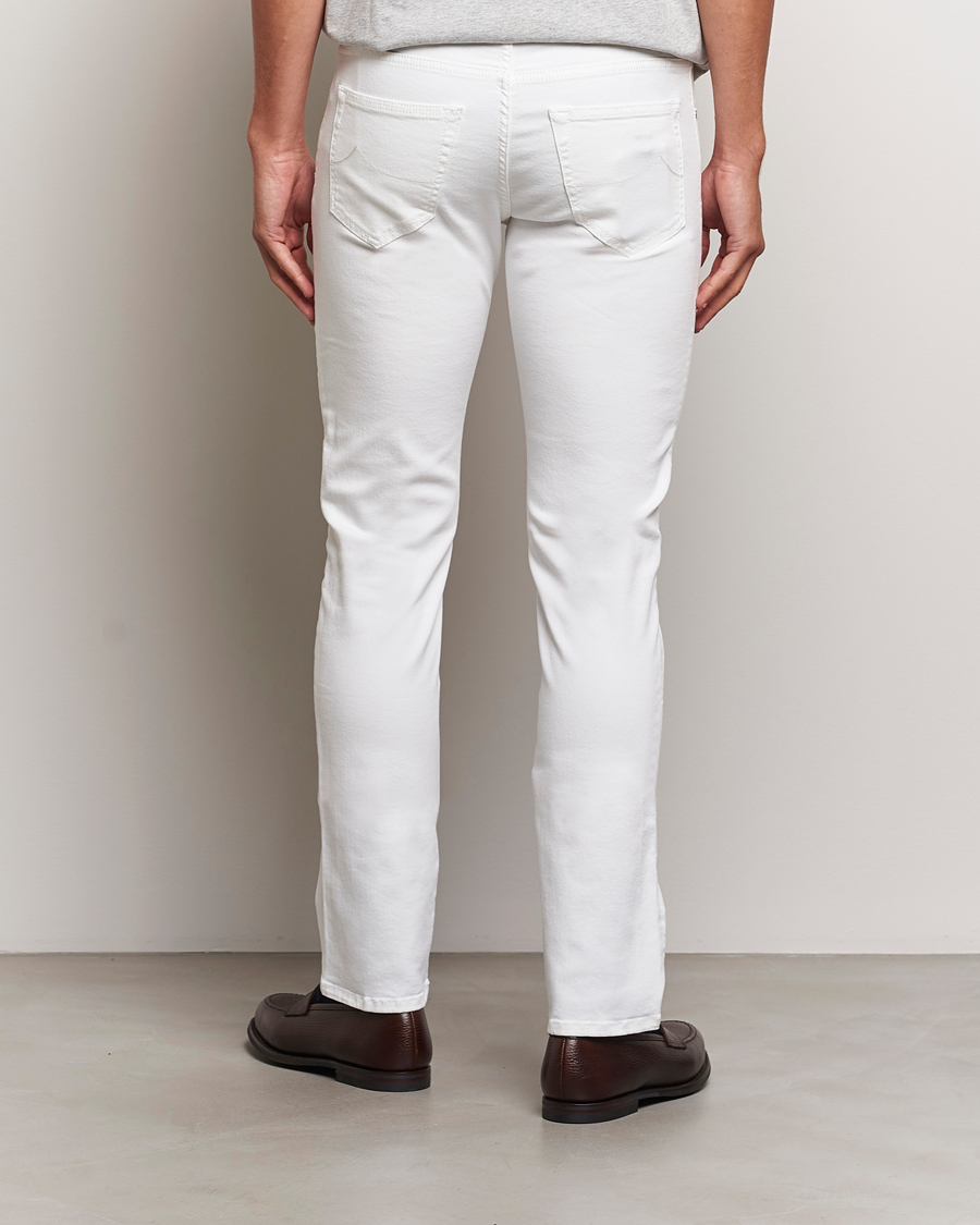Homme | Jeans | Jacob Cohën | Nick Slim Fit Streatch Jeans White