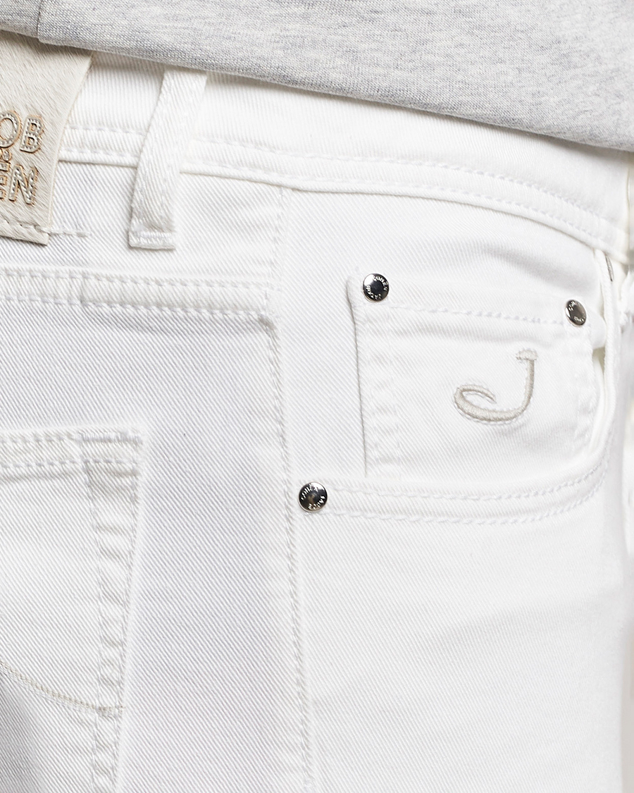 Homme | Jeans | Jacob Cohën | Nick Slim Fit Streatch Jeans White