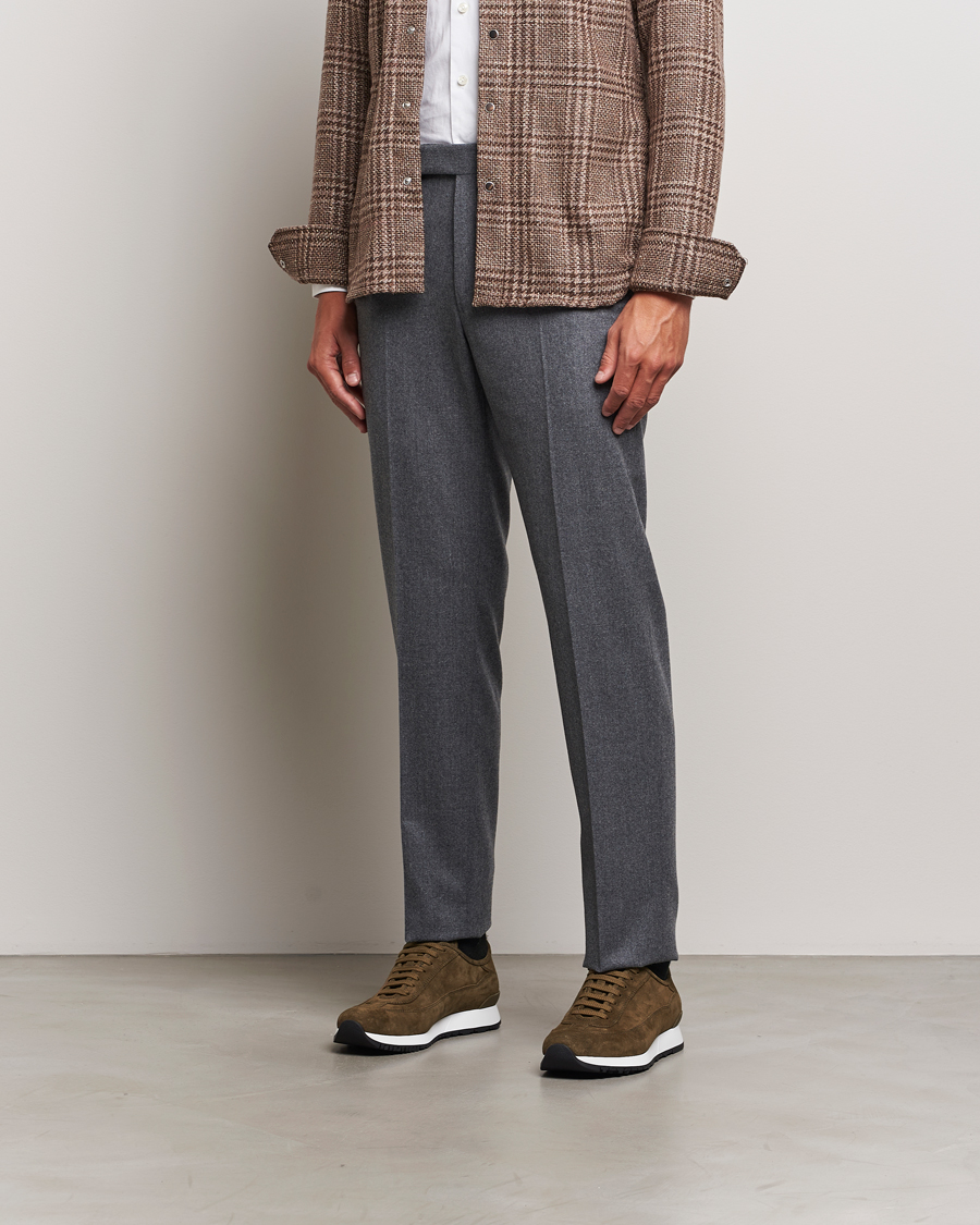 Homme | John Lobb Foundry Running Sneakers Olive Suede | John Lobb | Foundry Running Sneakers Olive Suede