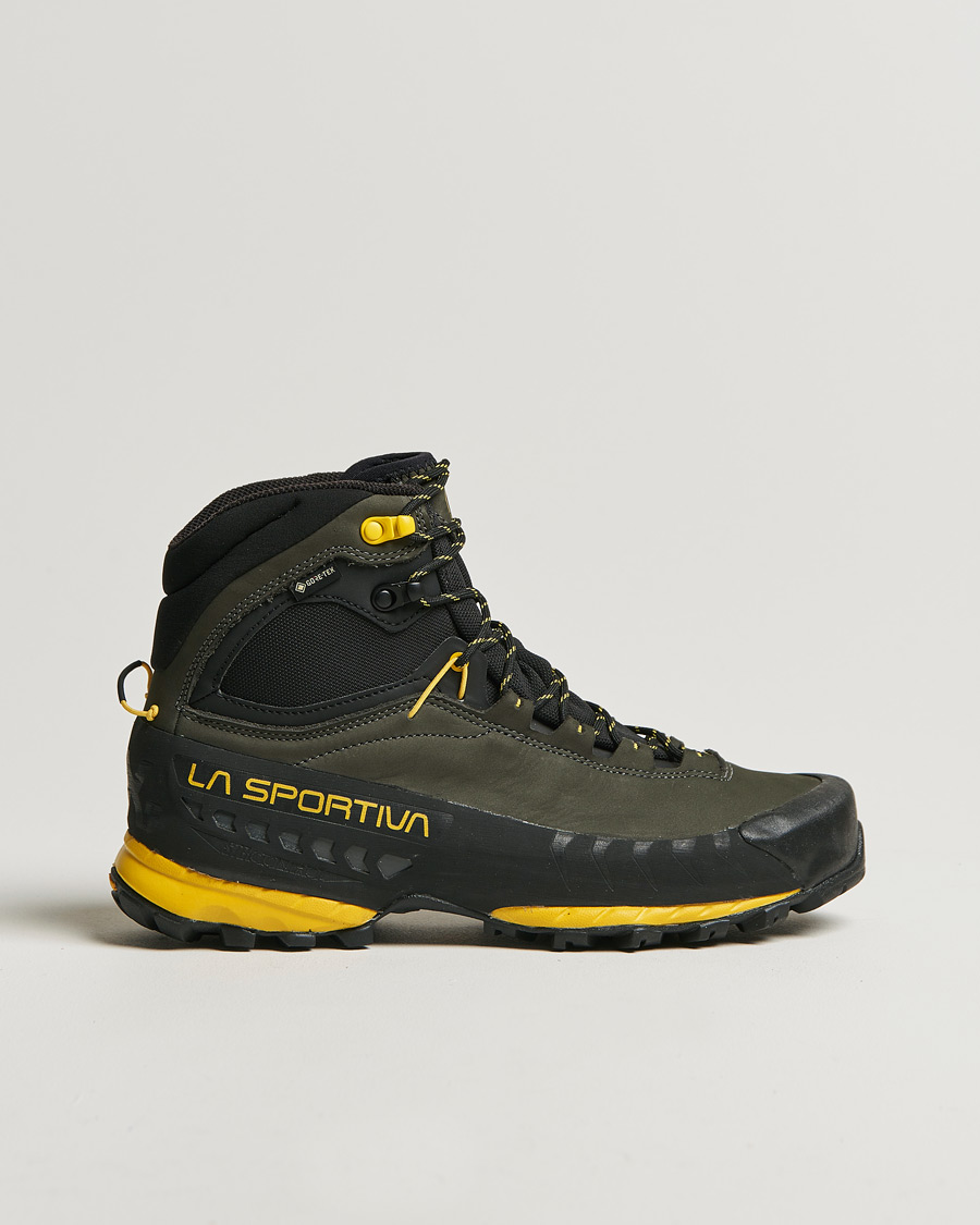 Homme | La Sportiva TX5 Mid GTX Hiking Boots Carbon/Yellow | La Sportiva | TX5 Mid GTX Hiking Boots Carbon/Yellow