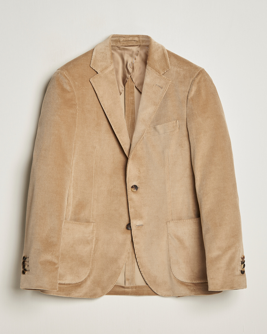 Homme | Blazers | Lardini | Corduroy Blazer Beige