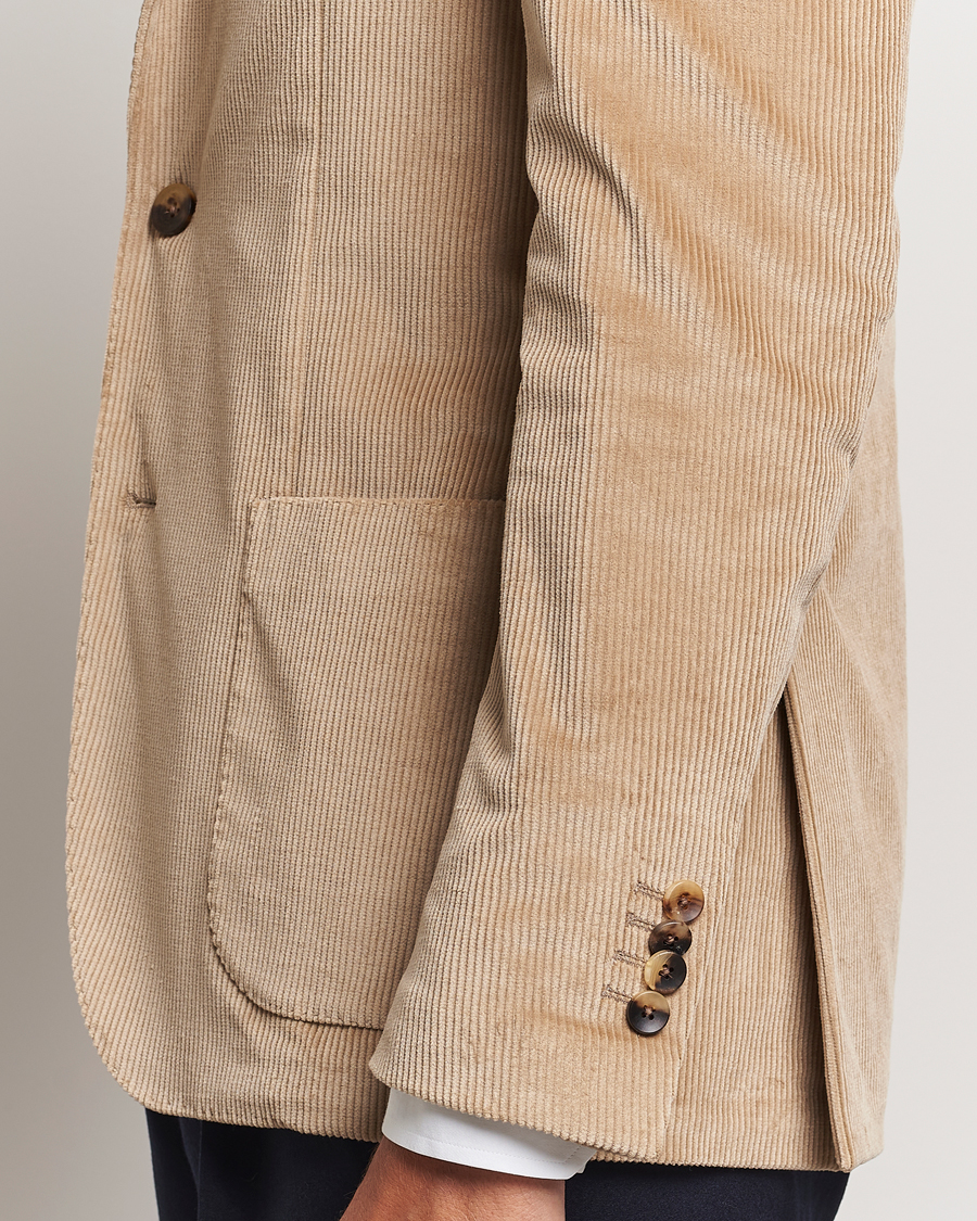 Homme | Blazers | Lardini | Corduroy Blazer Beige