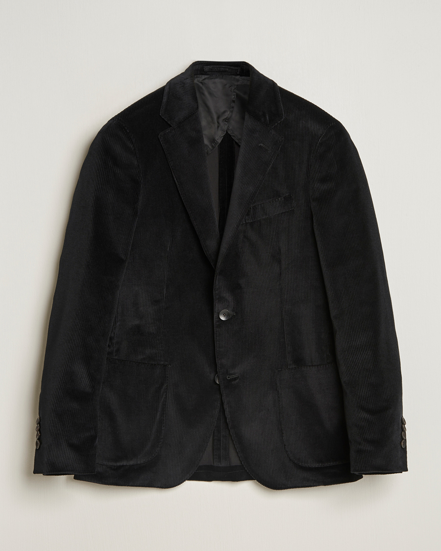 Homme | Blazers | Lardini | Corduroy Blazer Black