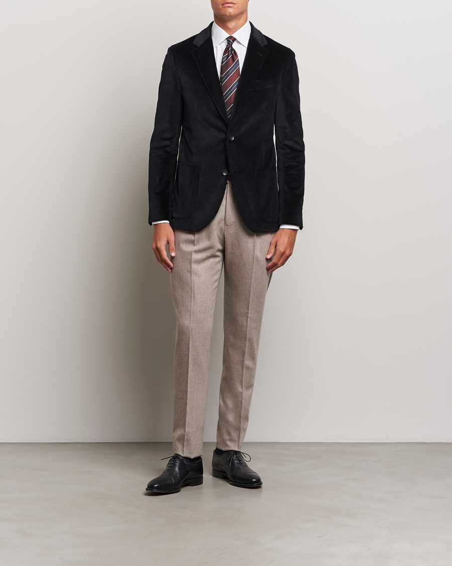 Homme | Blazers | Lardini | Corduroy Blazer Black
