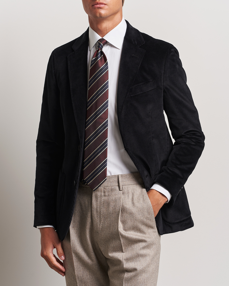 Homme | Blazers | Lardini | Corduroy Blazer Black