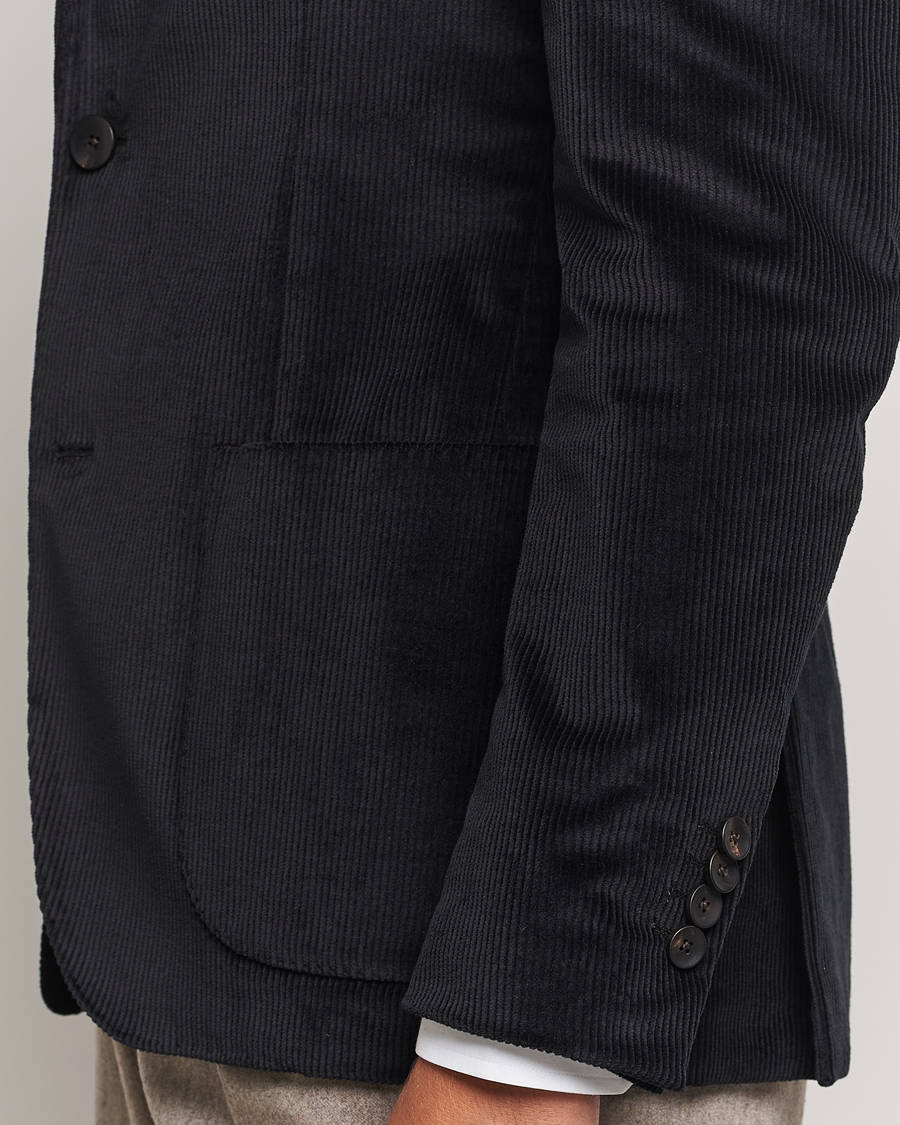 Homme | Blazers | Lardini | Corduroy Blazer Black