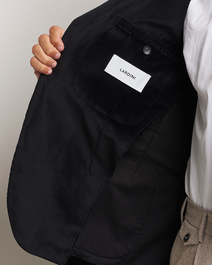 Homme | Blazers | Lardini | Corduroy Blazer Black