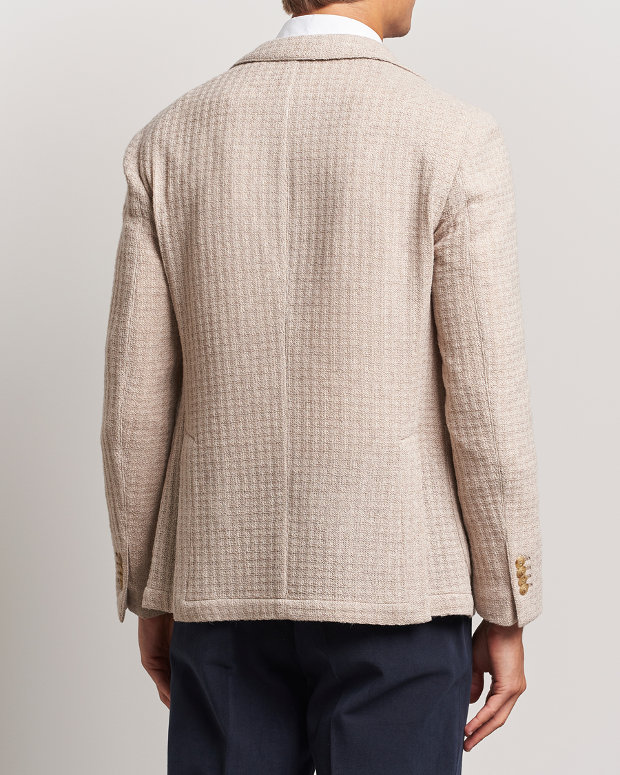 Homme | Blazers | L.B.M. 1911 | Knitted Punto Wool Structure Blazer Camel