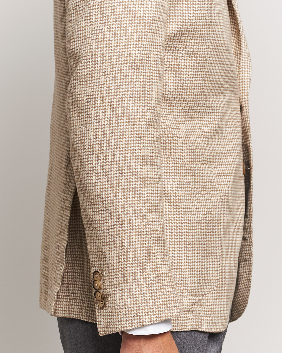 Homme | Blazers | L.B.M. 1911 | Jack Regular Houndstooth Blazer Beige
