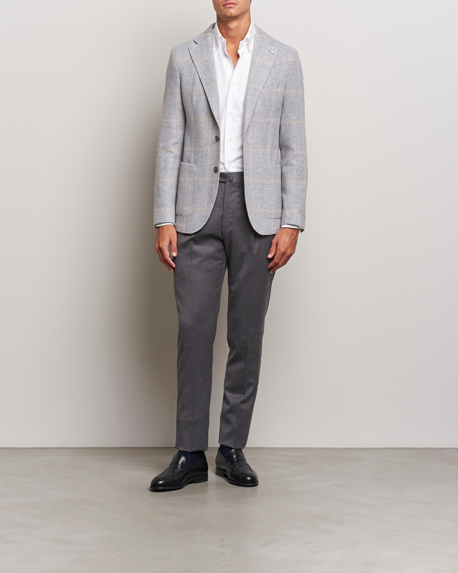 Homme | Blazers | L.B.M. 1911 | Jack Regular Jersey Wool Blazer Light Grey