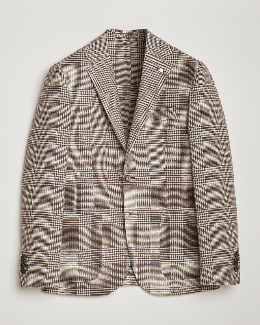 Homme | Blazers | L.B.M. 1911 | Jack Regular Prince of Wales Blazer Olive