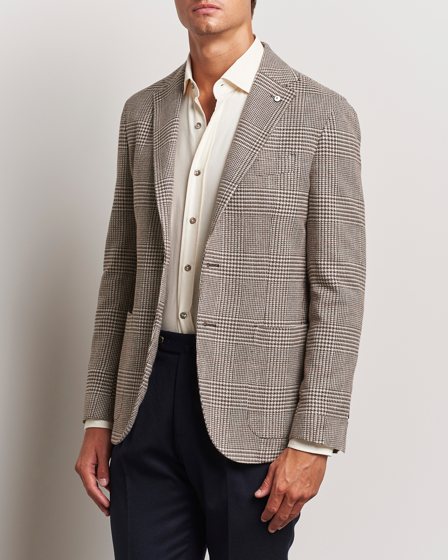 Homme | Blazers | L.B.M. 1911 | Jack Regular Prince of Wales Blazer Olive